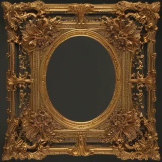 gold border transparent