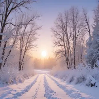 winter zoom background