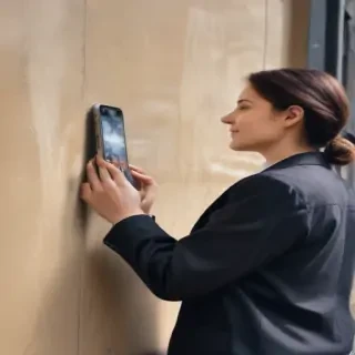 person holding phone