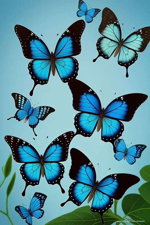blue butterfly pictures