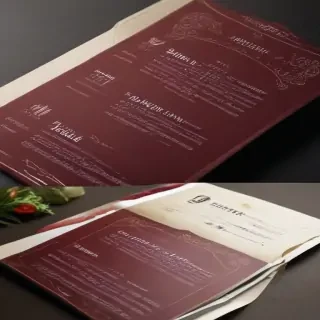 restaurant menu mockup