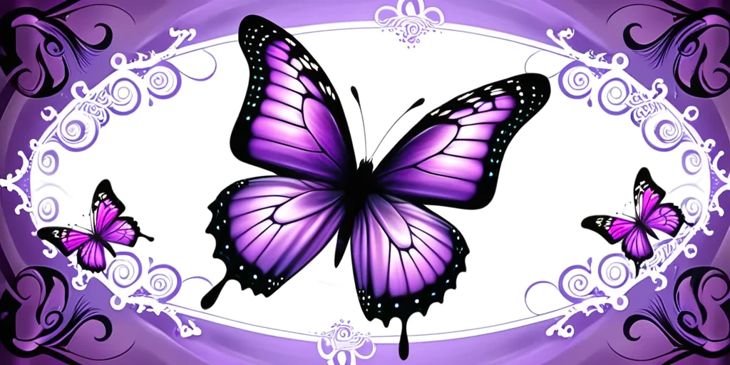 purple butterfly images