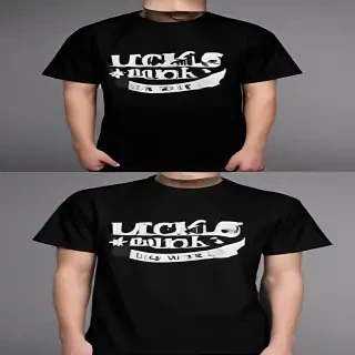 black tee mockup