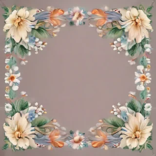 free flower border clipart