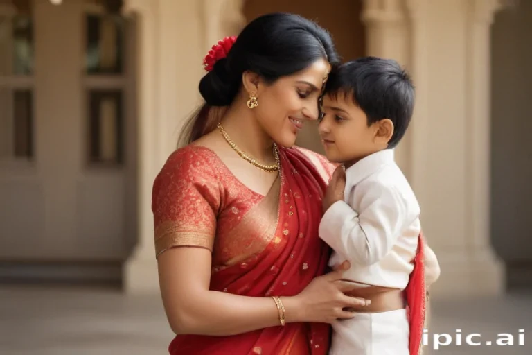 indian mom and son