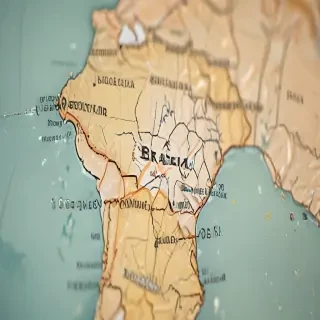 map of brazil
