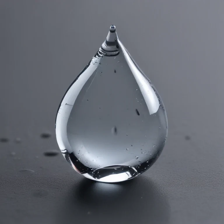 transparent water drop