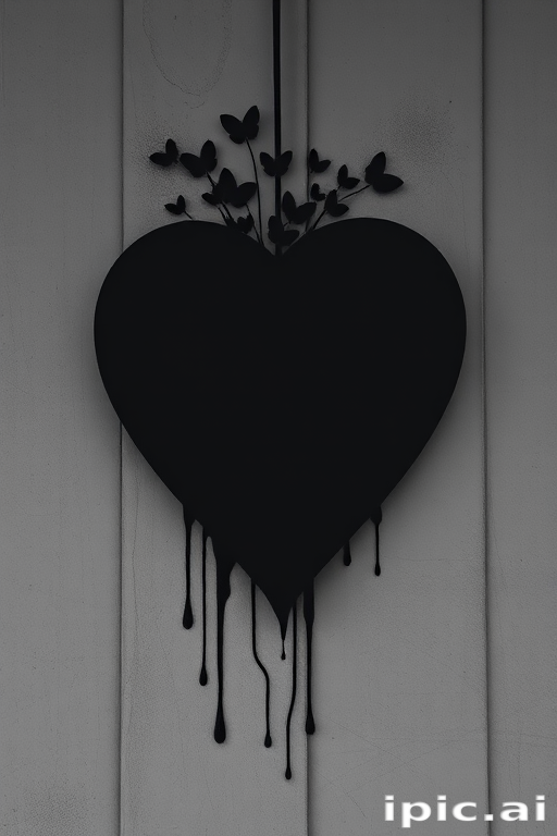 black heart aesthetic
