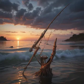 rod in fishing
