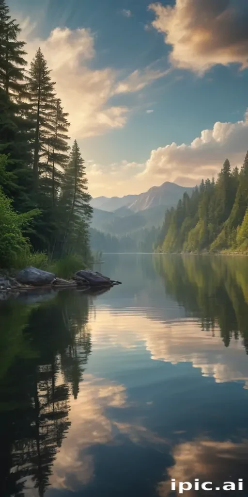 background lake