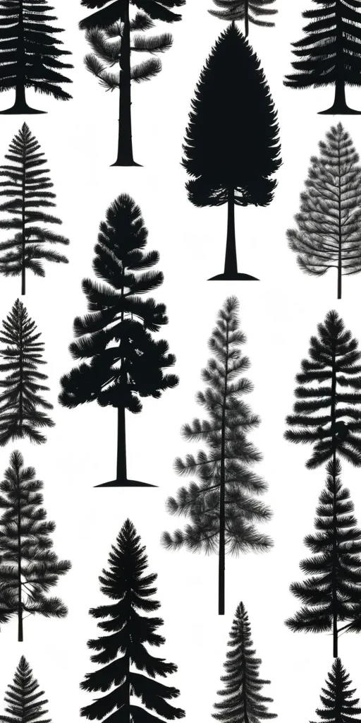 pine tree silhouette png