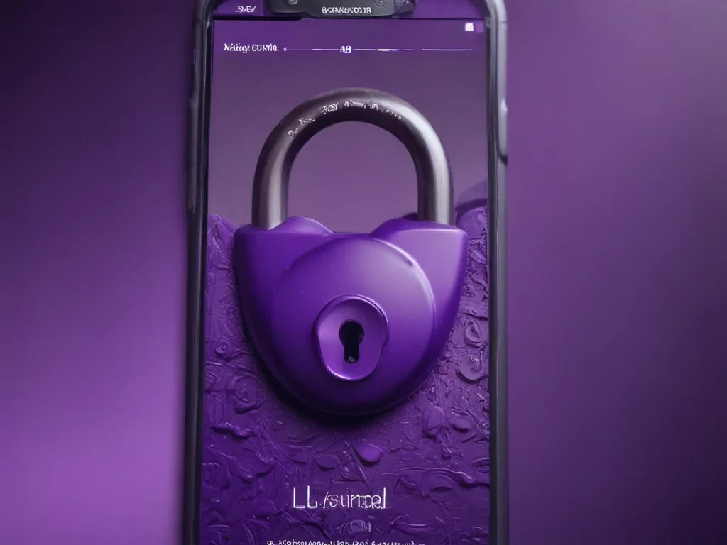 purple lock screen