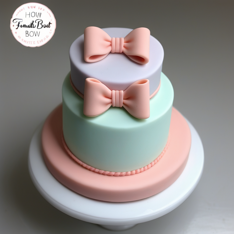 how to make a fondant bow