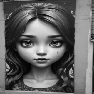 black and white cute
