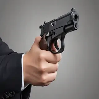 holding gun png