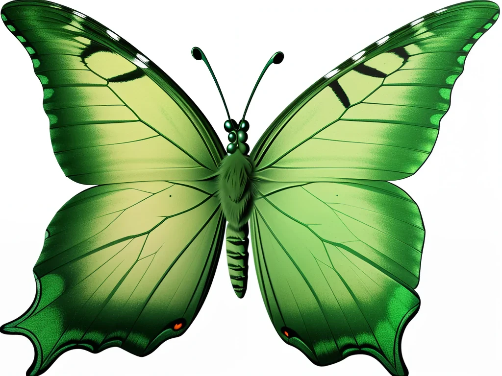 green butterfly png
