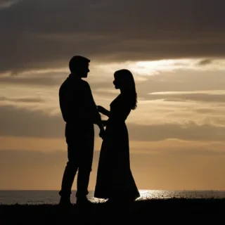couple silhouette