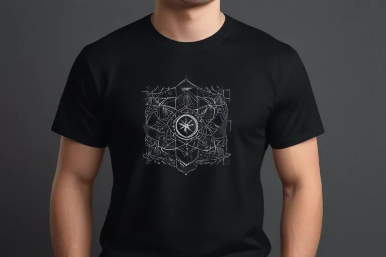 mockup tshirt black