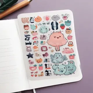 transparent cute stickers