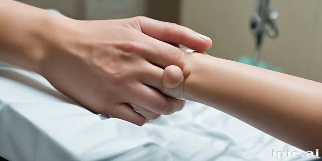 hospital patient hand pic