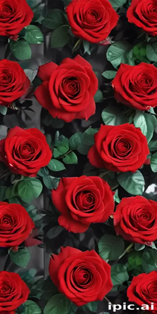 red roses aesthetic