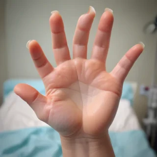 hospital patient hand pic