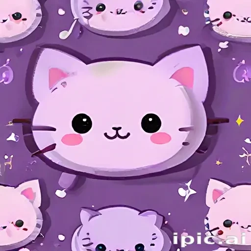 kawaii cute purple wallpaper