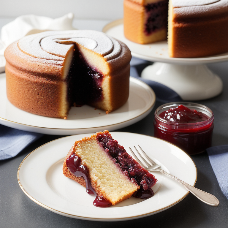 recipe for a jam cake