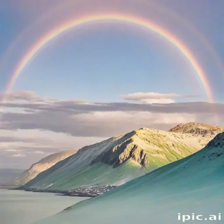 pastel coloured rainbow