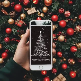 iphone christmas aesthetic wallpaper