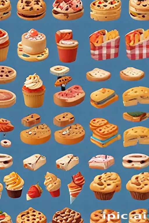 animated food