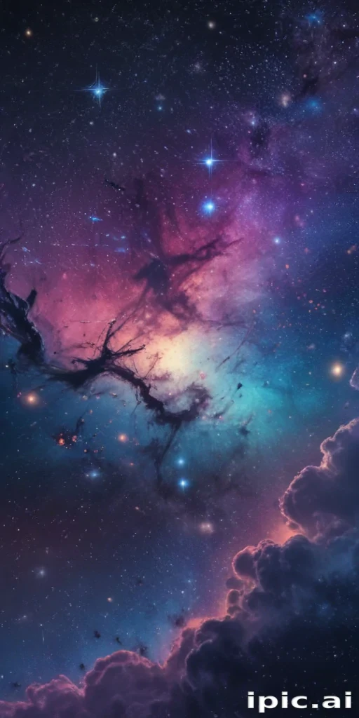 starry background iphone