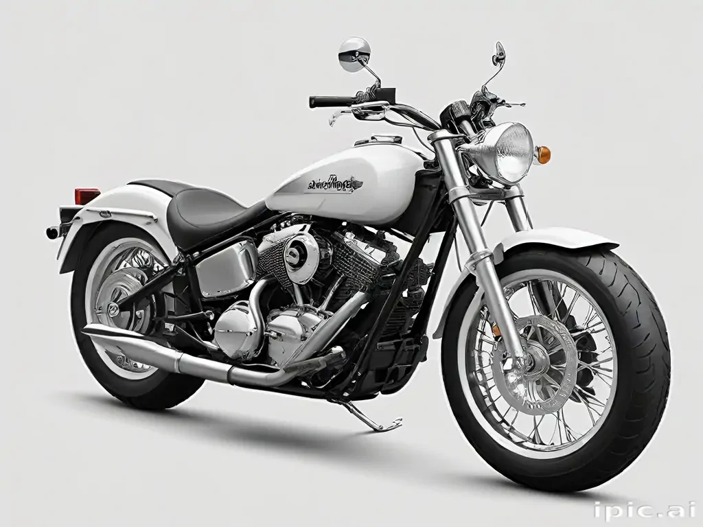 motorcycle clipart black and white