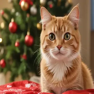 pictures of cats for christmas