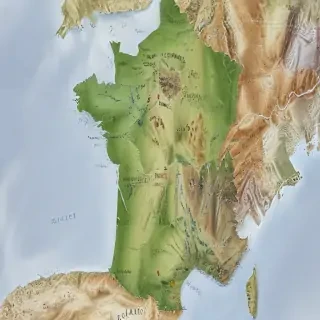 map of france
