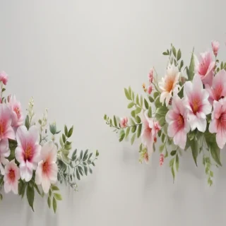 flower border transparent