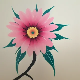 aesthetic flower painting