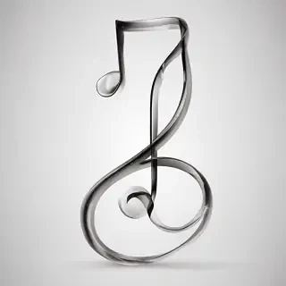 transparent music note
