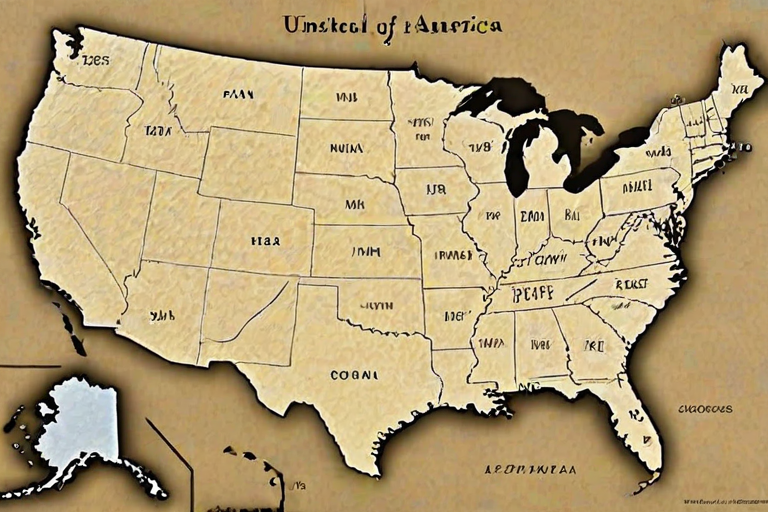 map of united states of america