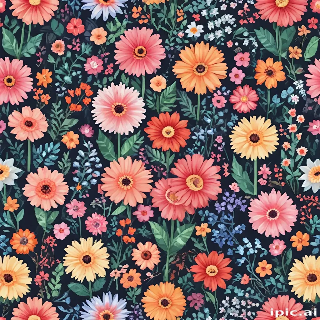 pixel flowers