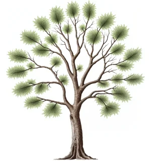 tree drawing png