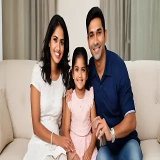 happy indian family