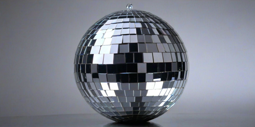transparent disco ball