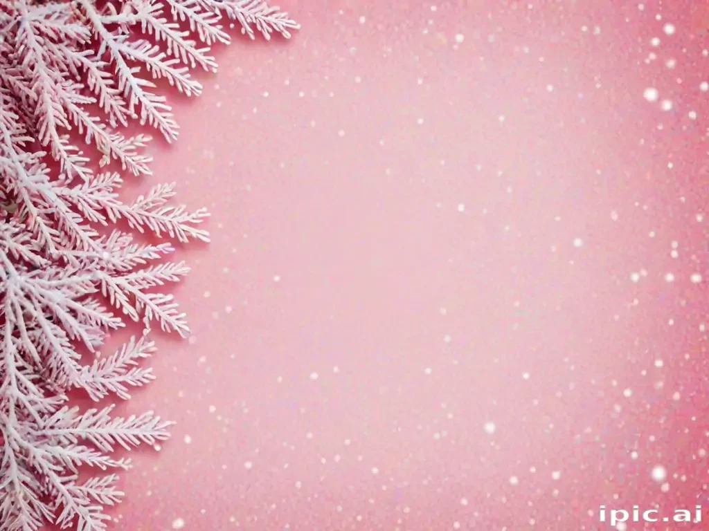pink winter background