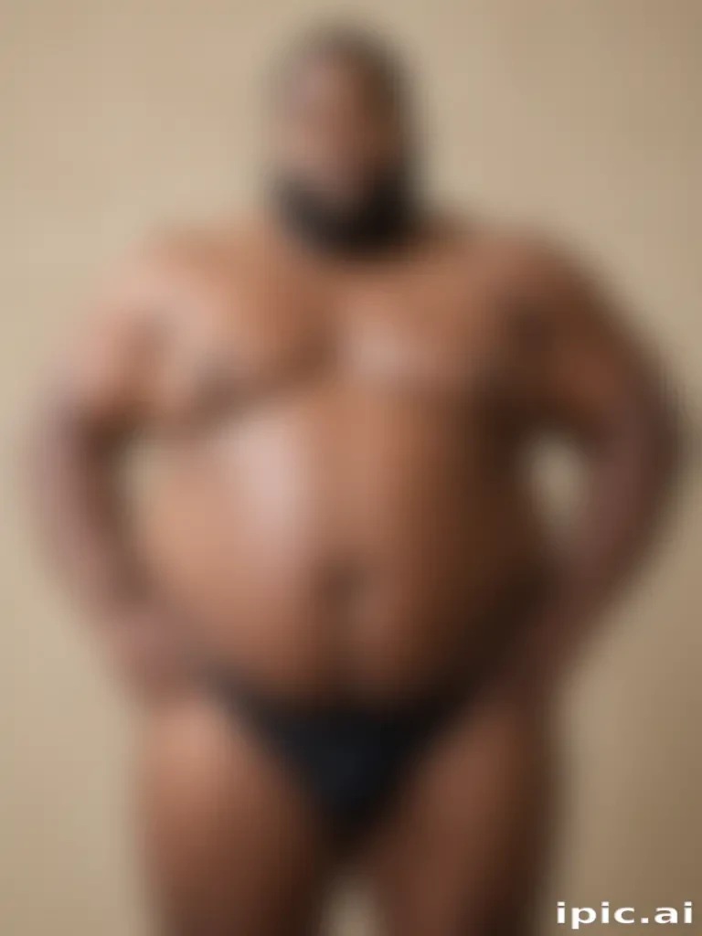 black fat man