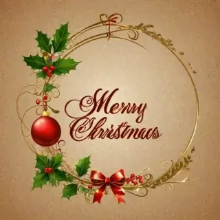 merry christmas clipart transparent background