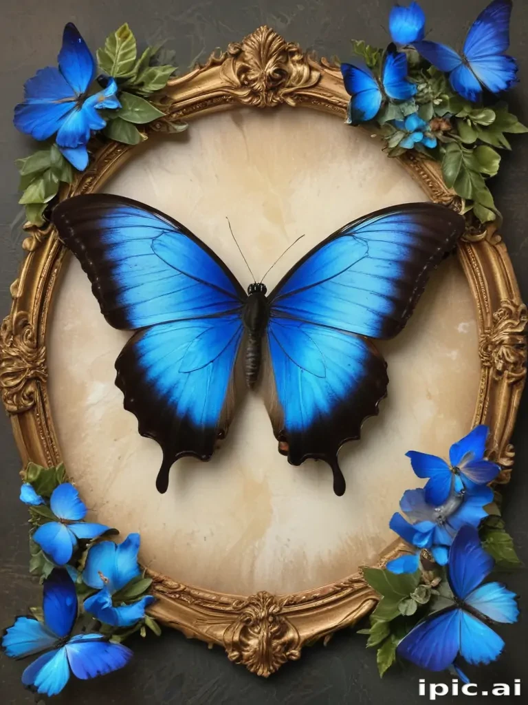 blue morpho butterfly