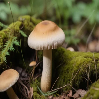 thin stemmed mushroom