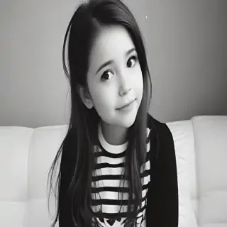 black and white cute