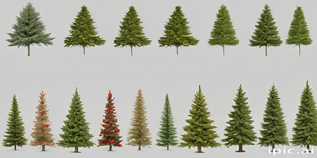 christmas trees transparent background